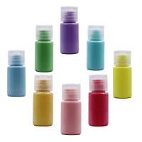 2020 new cosmetic packaging 10ml 30ml pet plastic bottle  colors bottle with flip cap