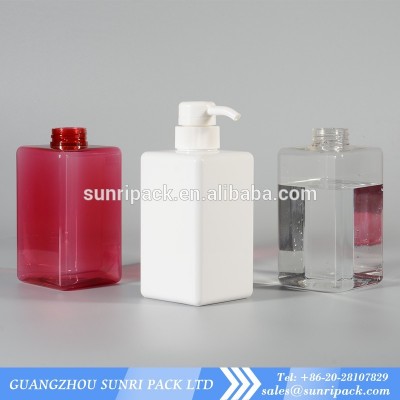 400ml luxury level foam liquid bottle square PETG foam pump bottles