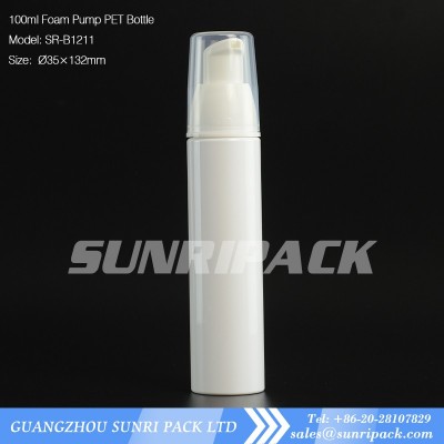 100ml Plastic Soap Foam Pump Bottle For Cleanser And Mousse and shaving